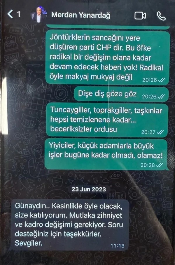 Hüseyin Gün’den Merdan Yanardağ’a talimat! Whatsapp mesajları ortaya çıktı!